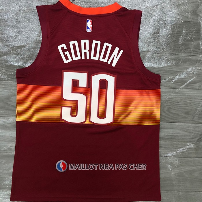 Maillot Denver Nuggets Aaron Gordon NO 50 Ville 2020-21 Rouge